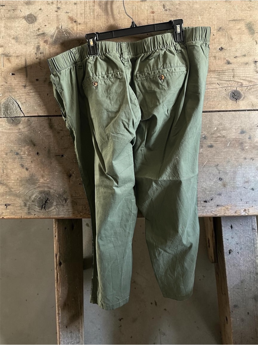 Old Navy Olive Green Drawstring Waist Trousers